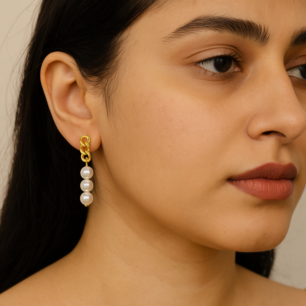 Pearl earrings