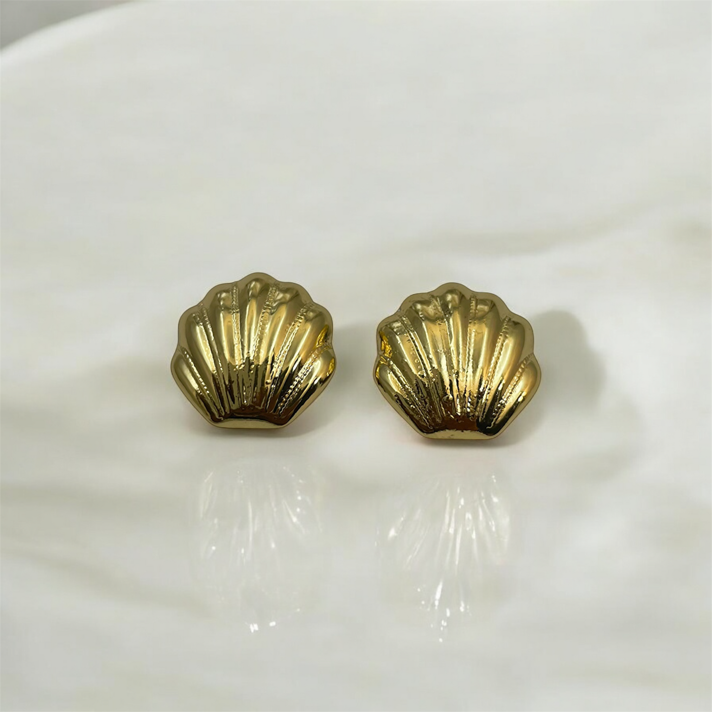 Gold Shell Earrings