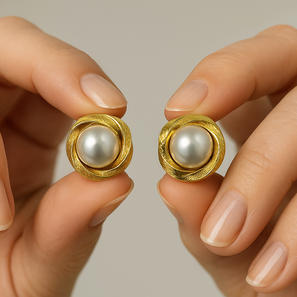 Pearl Stud Earrings