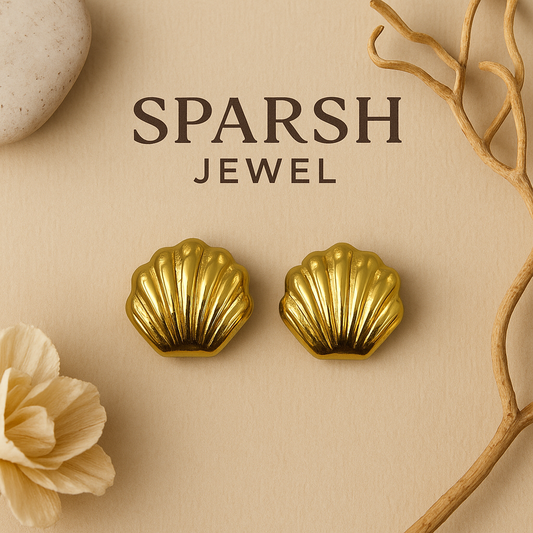 Gold Shell Earrings