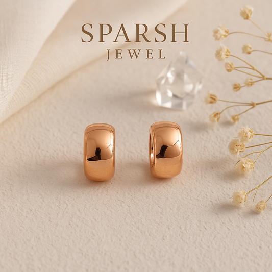 Rose Gold Hoop Earrings