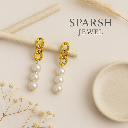Pearl earrings