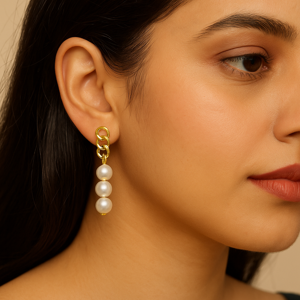 Pearl earrings
