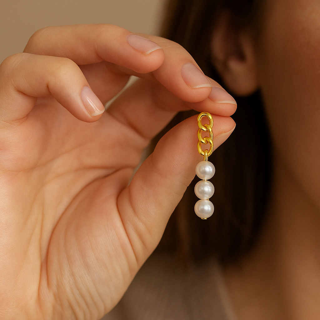 Pearl earrings
