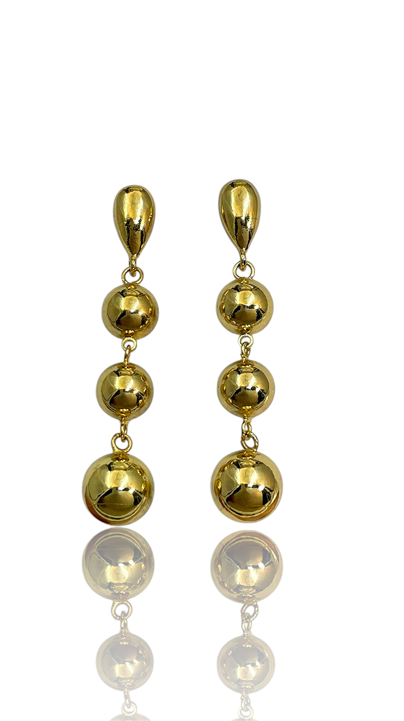 Gold drop earrings